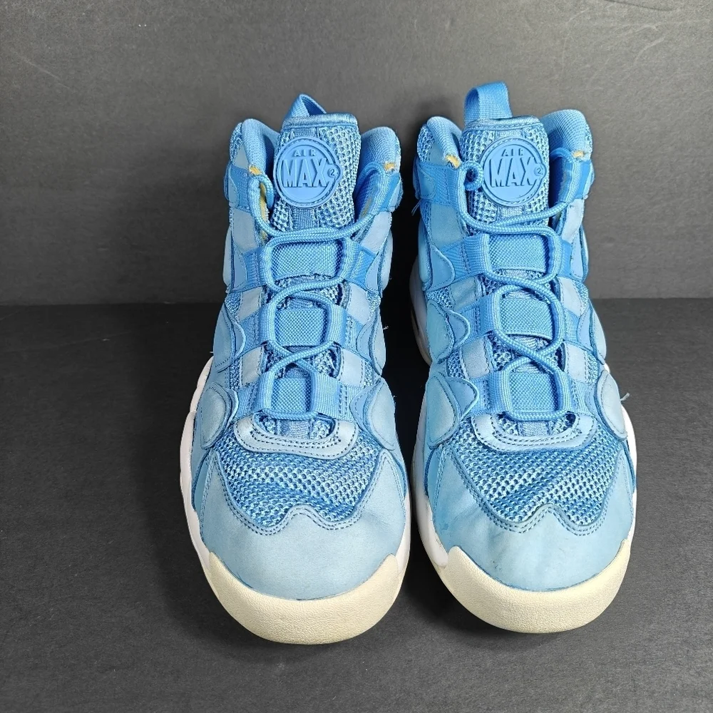 Nike Air Max2 Uptempo 94 UNC University Blue Basketball Sneaker Mens Shoe Sz 9.5
